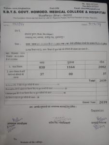 Master Chart of Patients during 01 December to 07 December 2024